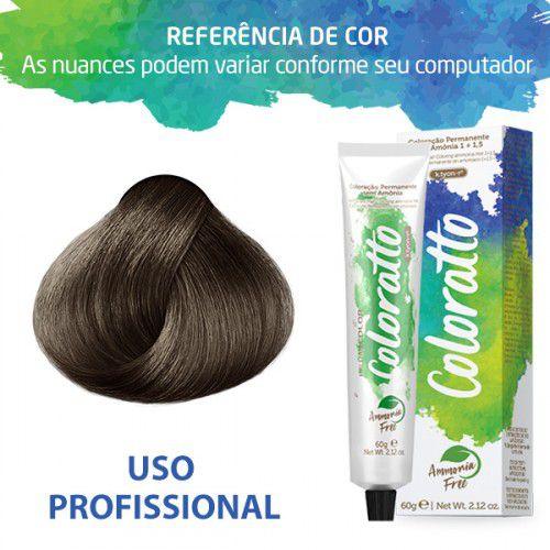 Coloração sem amônia Coloratto 60G Loiro Cinza 7.1 - PW Distribuidora 