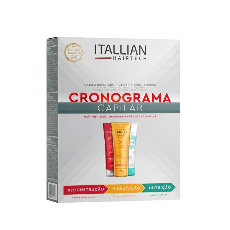 Kit Cronograma Capilar Itallian Color Hair Tech 3 passos - PW Distribuidora 