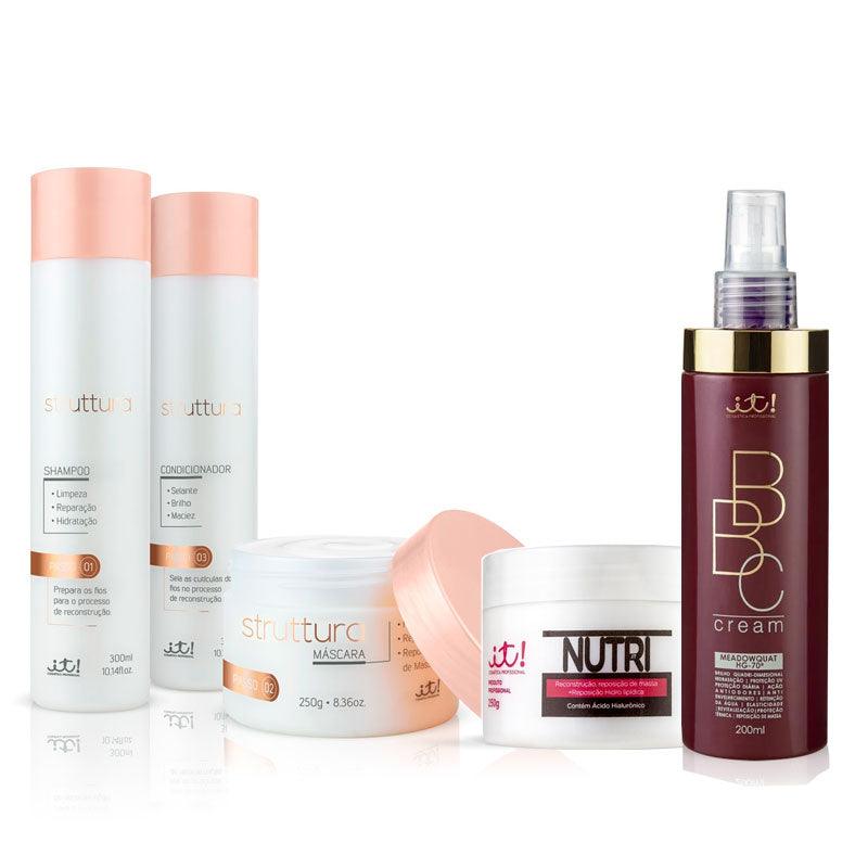 Kit Ferias Cosmética It - Struttura BB cream e Nutri cinco - PW Distribuidora 